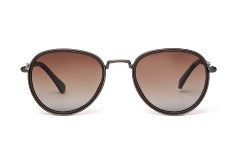 Full Rim Oval Unisex Saddle Brown  Sunglasses V2071 S C2